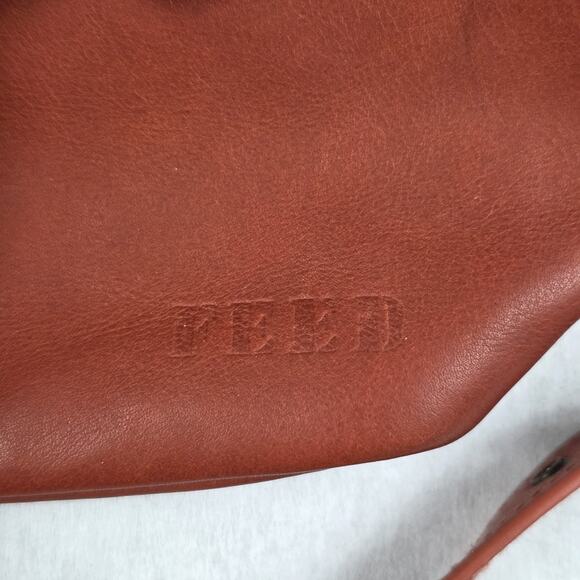 FEED Projects Harriet Leather Drawstring Bucket Bag - Terracotta Brown - EUC - Picture 8 of 12